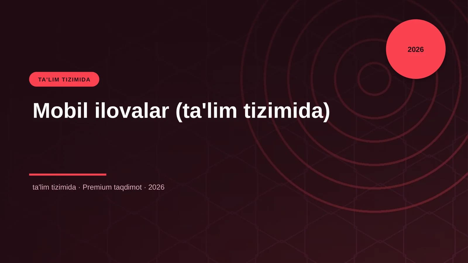 Mobil ilovalar (ta'lim tizimida)