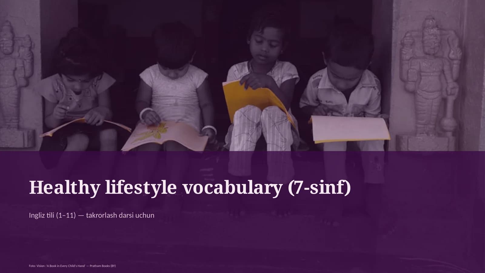 Healthy lifestyle vocabulary (7-sinf)