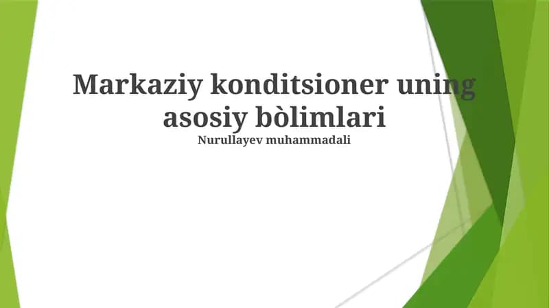 Markaziy konditsioner