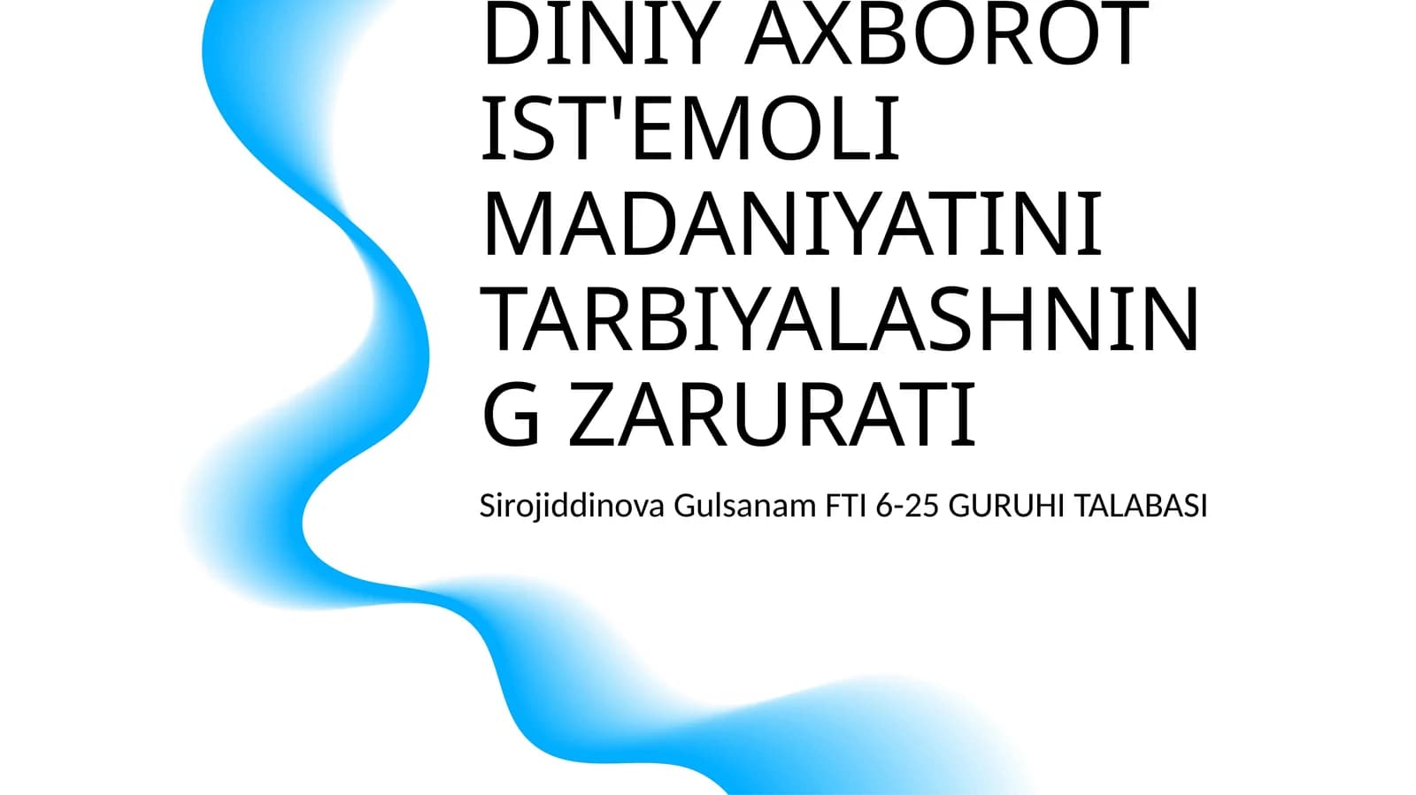 IJTIMOIY TARMOQLARDA DINIY AXBOROT IST'EMOLI MADANIYATINI TARBIYALASHNING ZARURATI