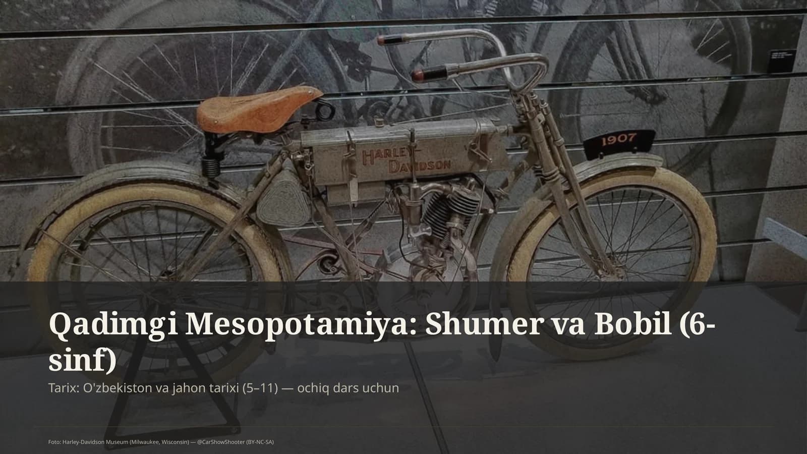 Qadimgi Mesopotamiya: Shumer va Bobil (6-sinf)