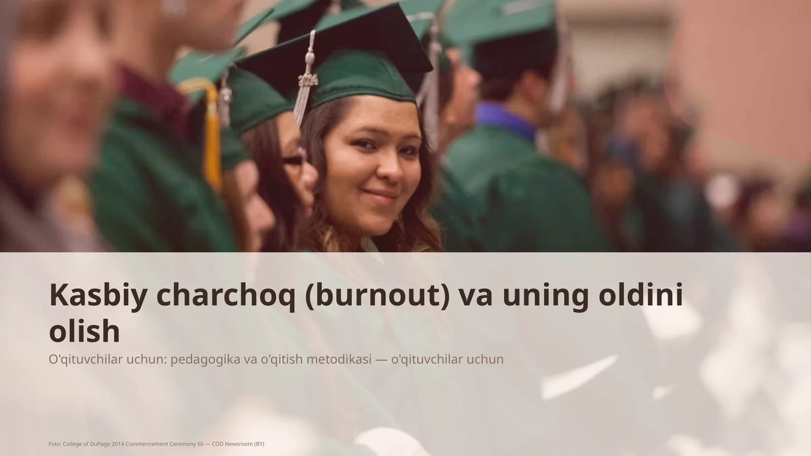 Kasbiy charchoq (burnout) va uning oldini olish