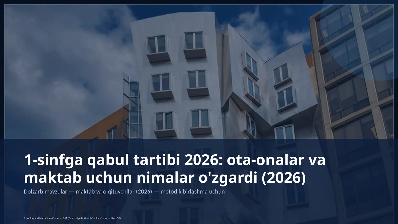 Dolzarb mavzular — maktab va o'qituvchilar (2026) — metodik birlashma uchun