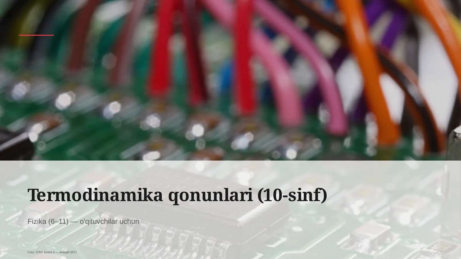 Termodinamika qonunlari (10-sinf)