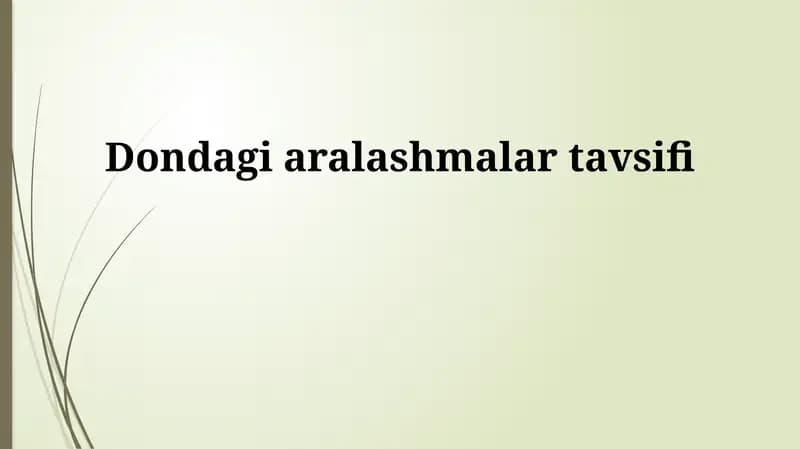 Xamirning ta'rifi
