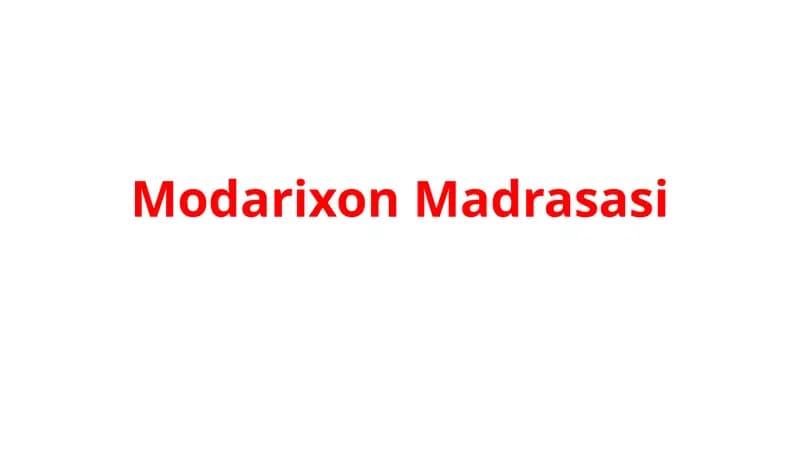Modarixon Madrasasi