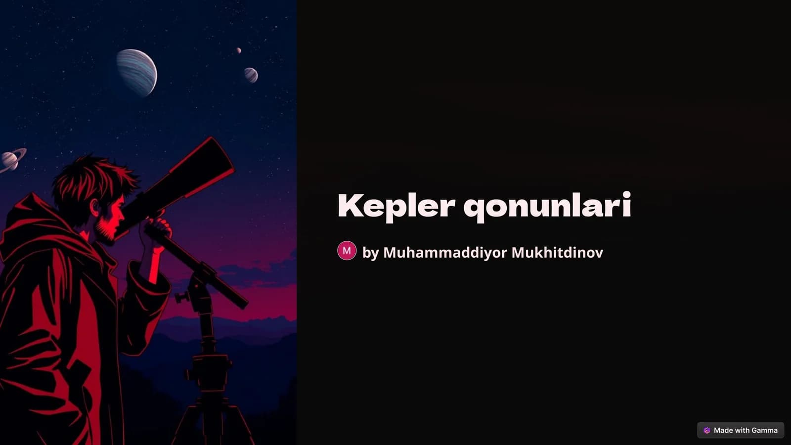 Kepler qonunlari
