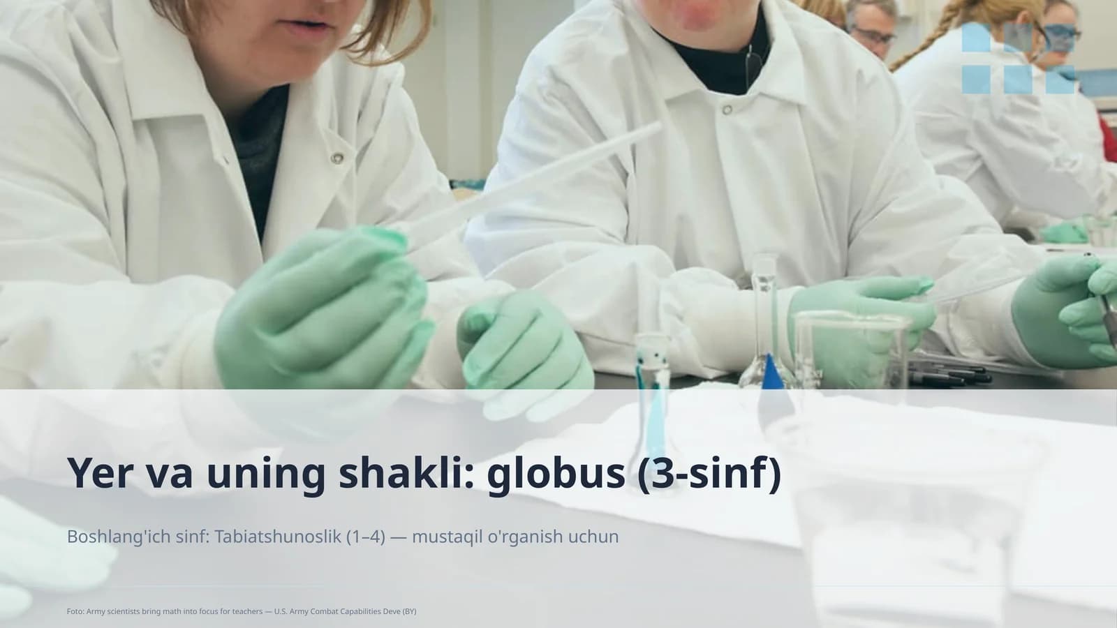 Yer va uning shakli: globus (3-sinf)