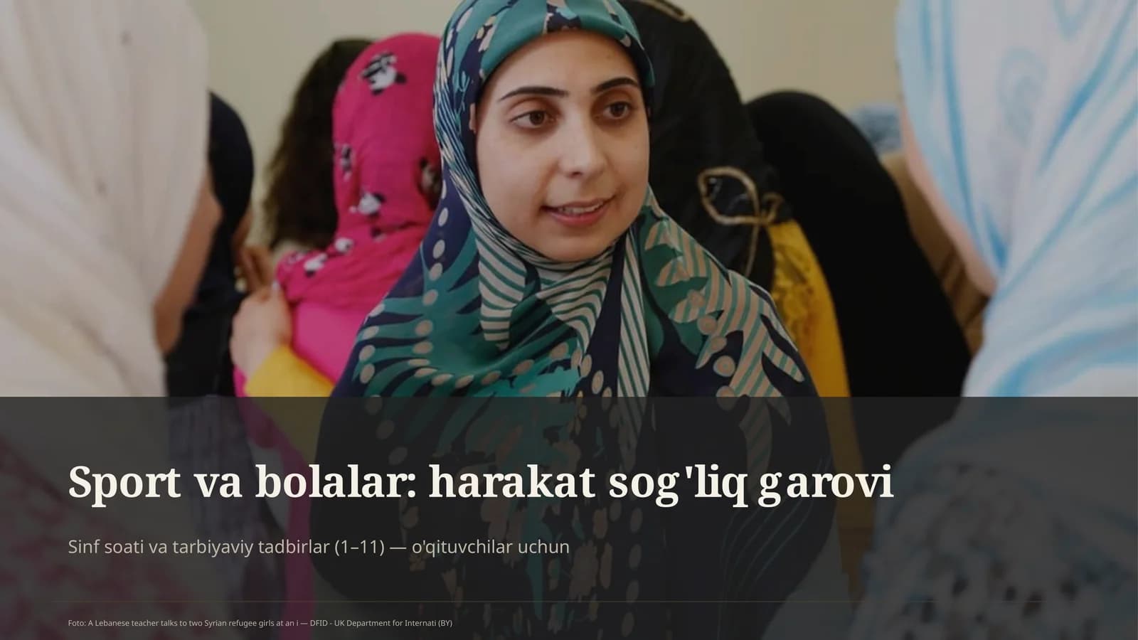 Sport va bolalar: harakat sog'liq garovi