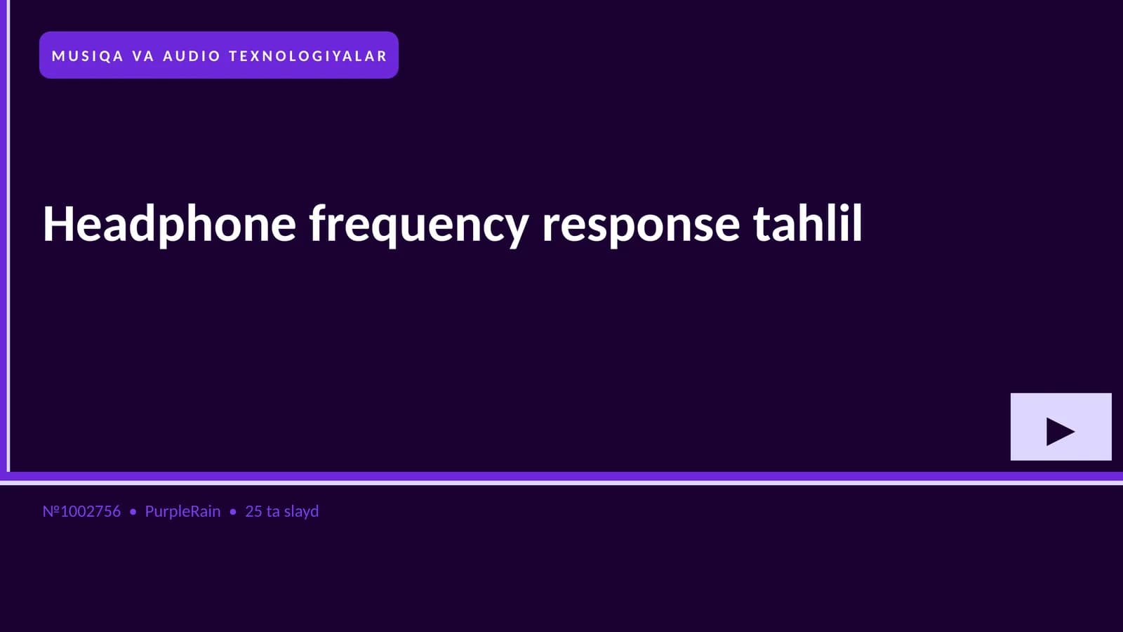 Headphone frequency response tahlil