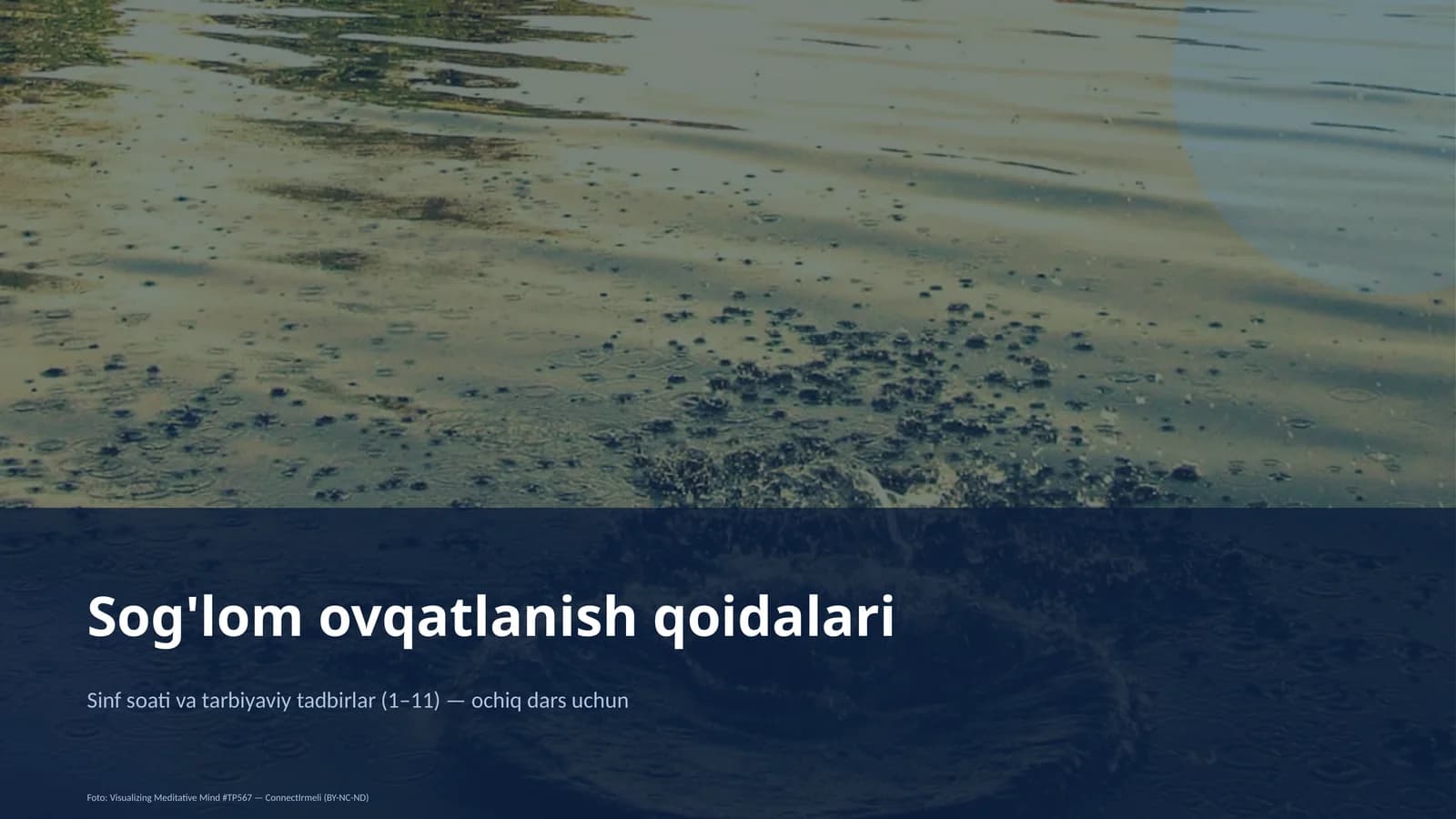 Sog'lom ovqatlanish qoidalari