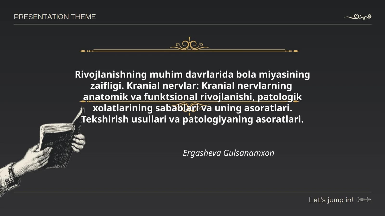 Bola miyasining zaifligi va kranial nervlar