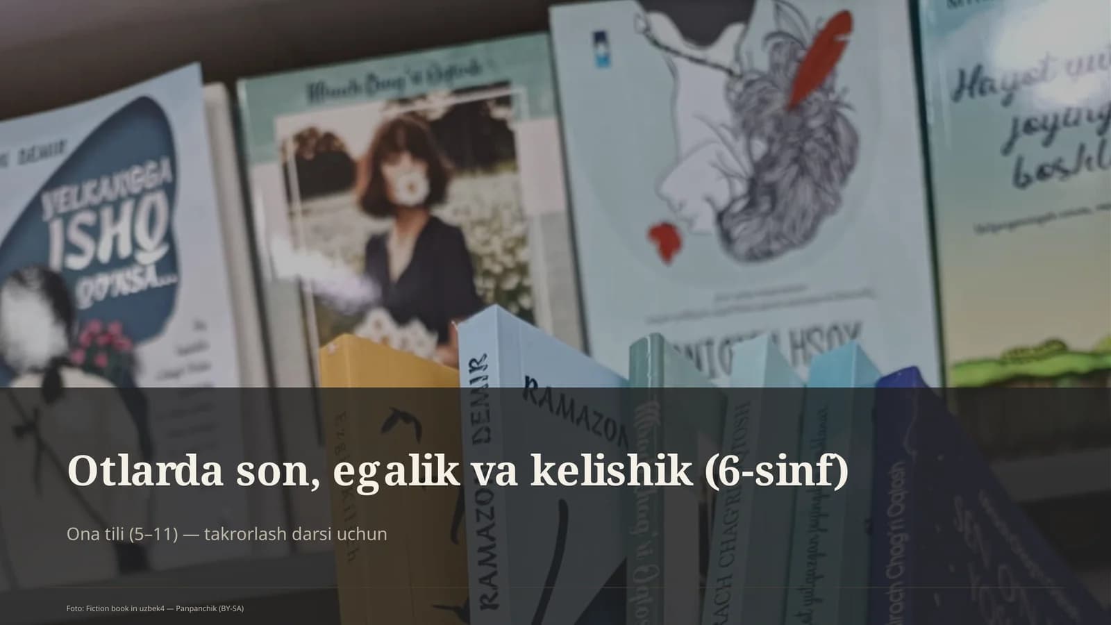 Otlarda son, egalik va kelishik (6-sinf)