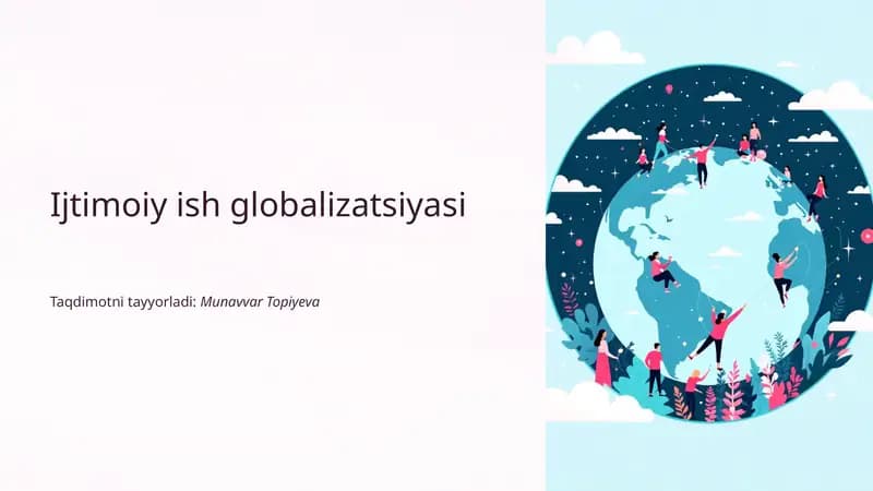 Ijtimoiy ish globalizatsiyasi