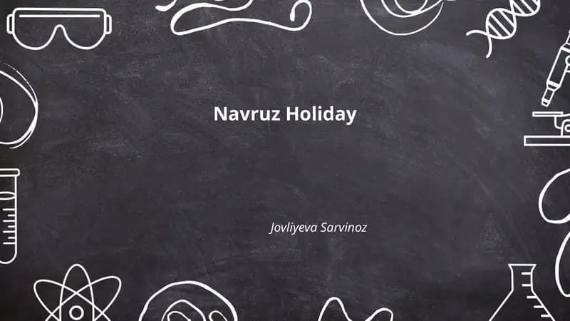 Navruz Holiday