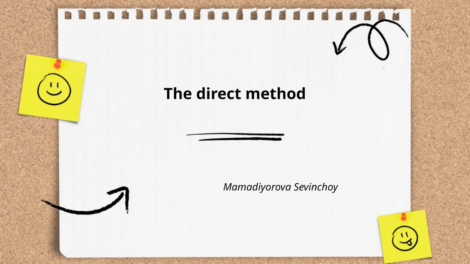 The Direct Method