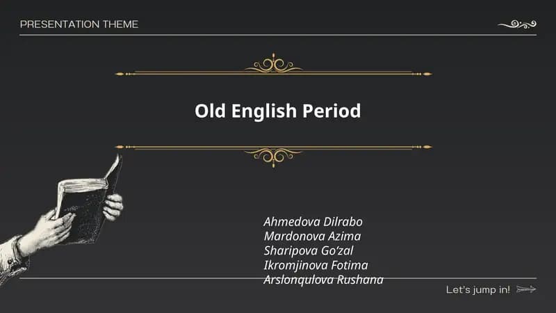 Old English Period