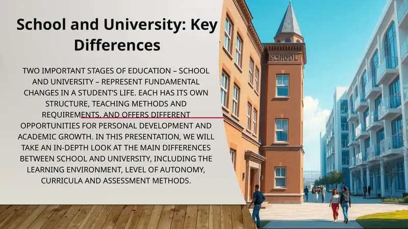 School and University: Key Differences