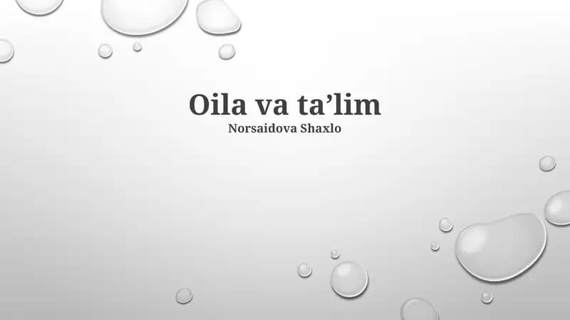 Neft va Ta'limdagi Texnologik Taraqqiyot