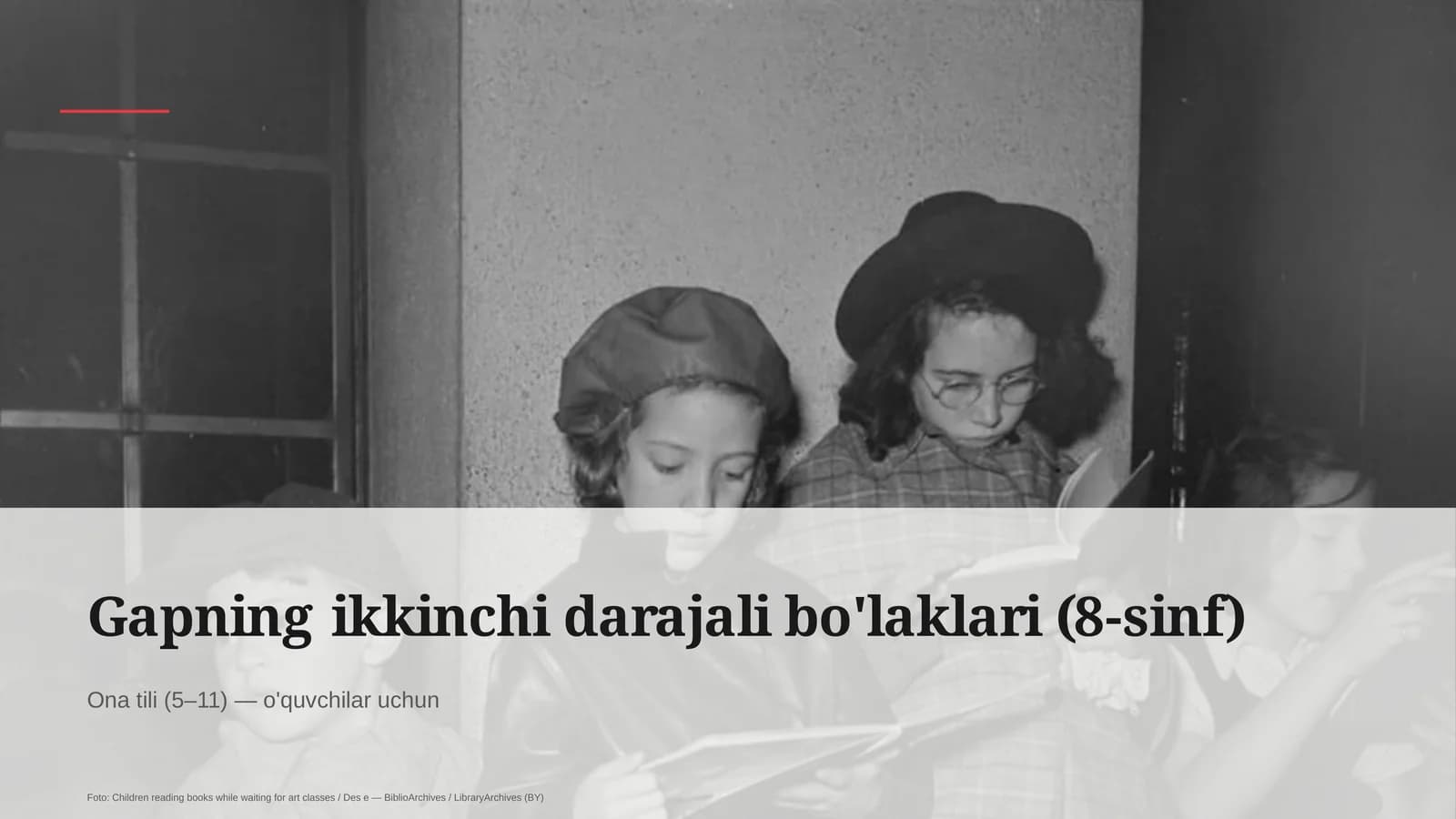 Gapning ikkinchi darajali bo'laklari (8-sinf)