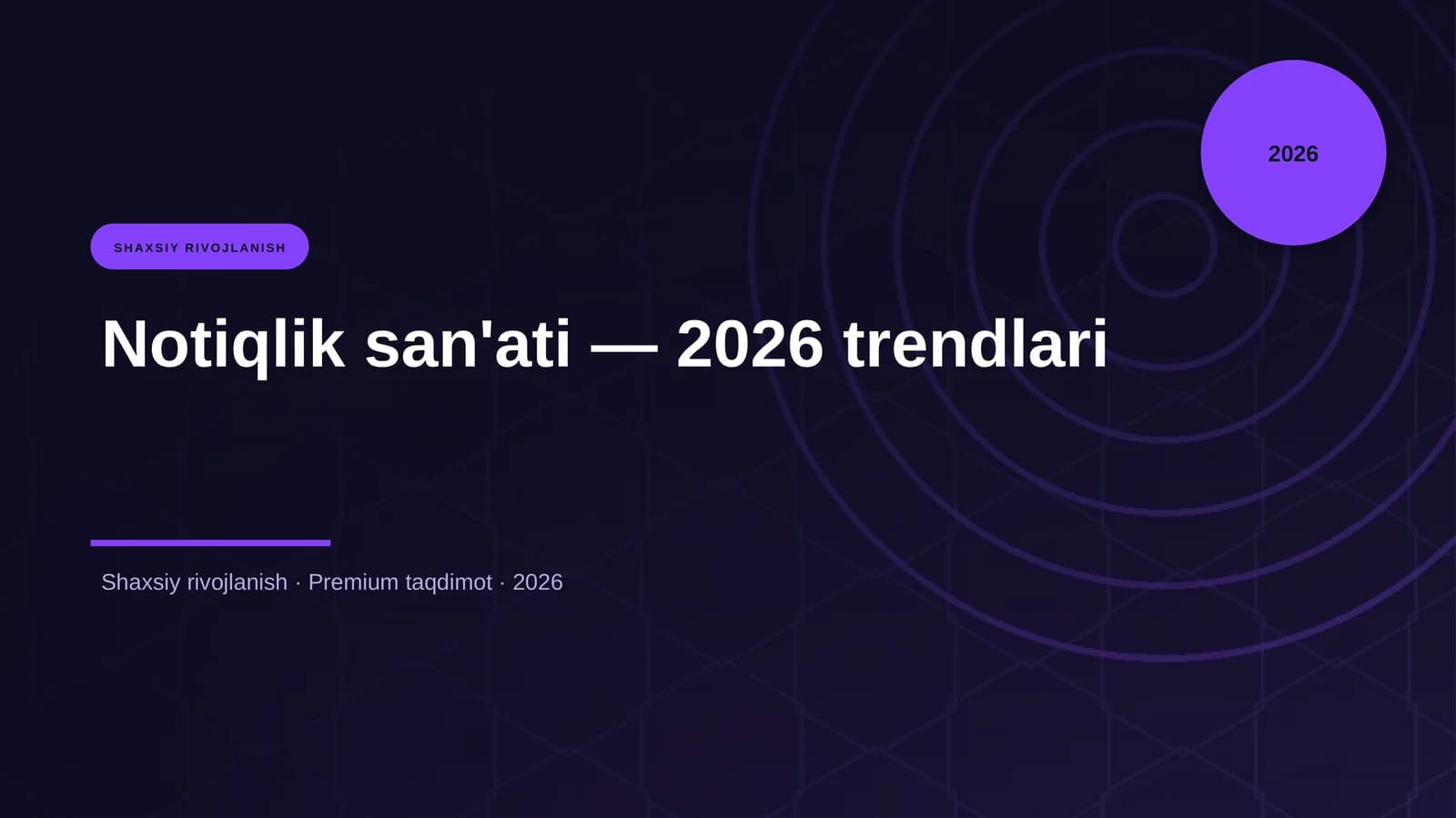 Notiqlik san'ati — 2026 trendlari