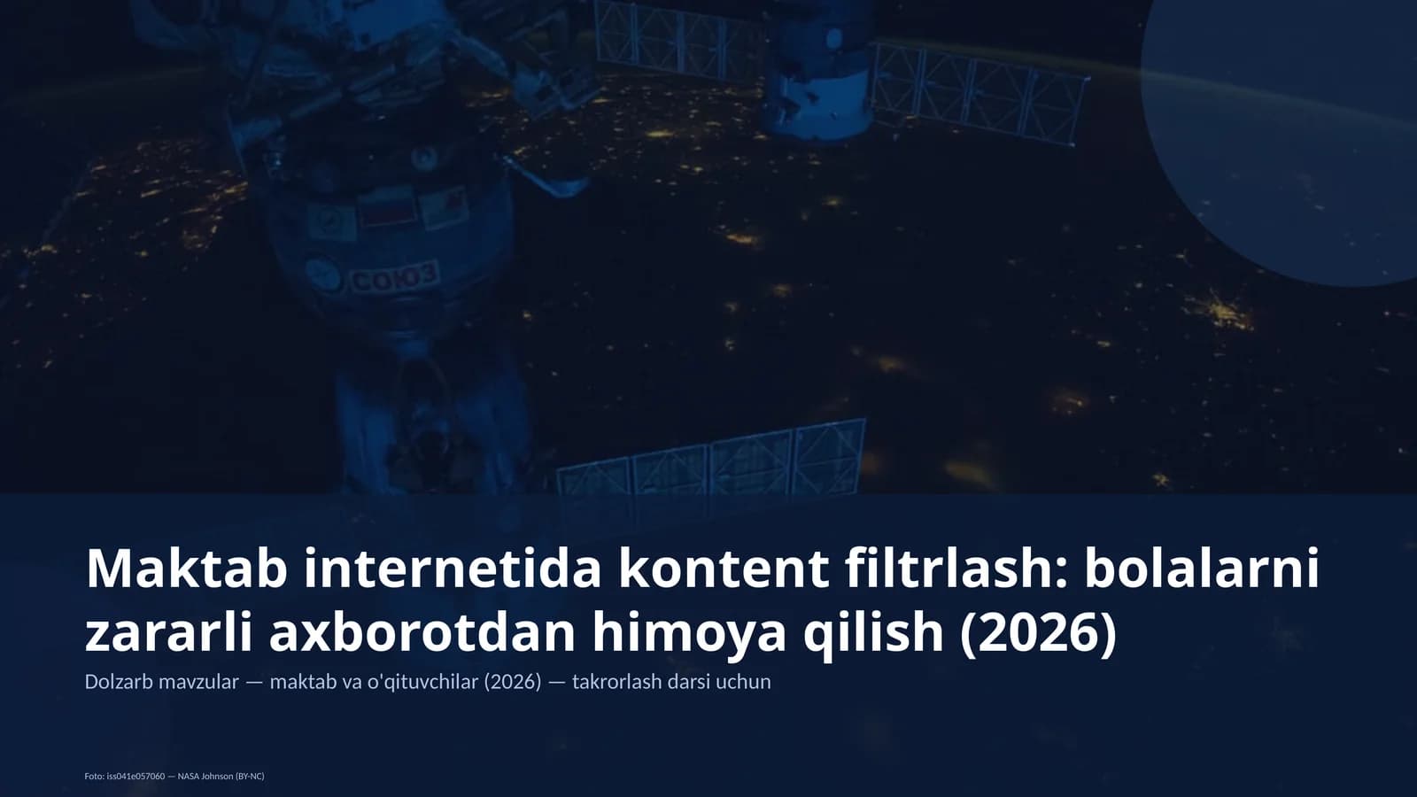 Dolzarb mavzular — maktab va o'qituvchilar (2026)