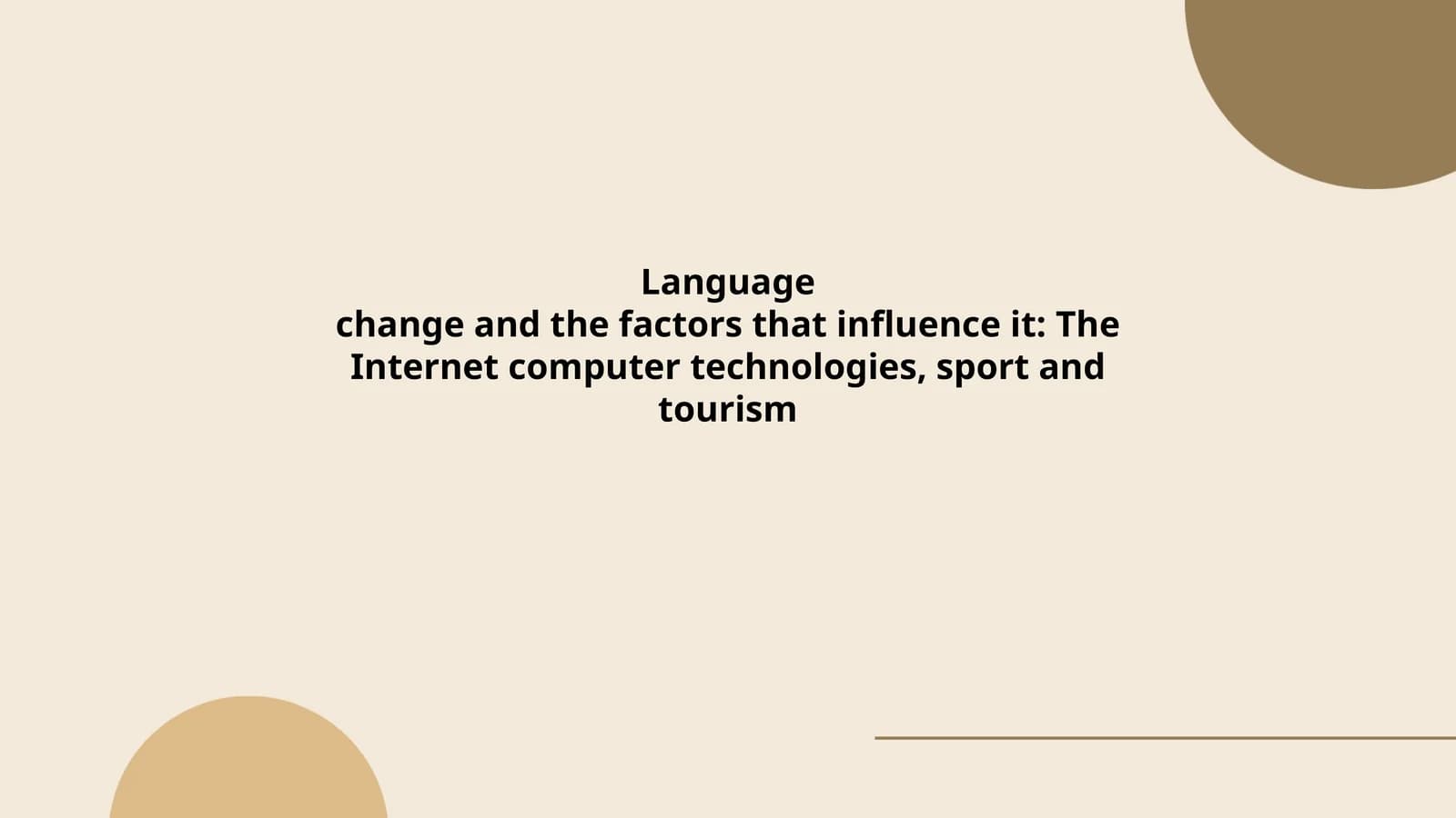 Language Change and Its Influencing Factors
