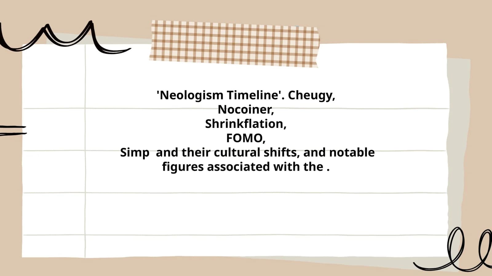 Neologism Timeline