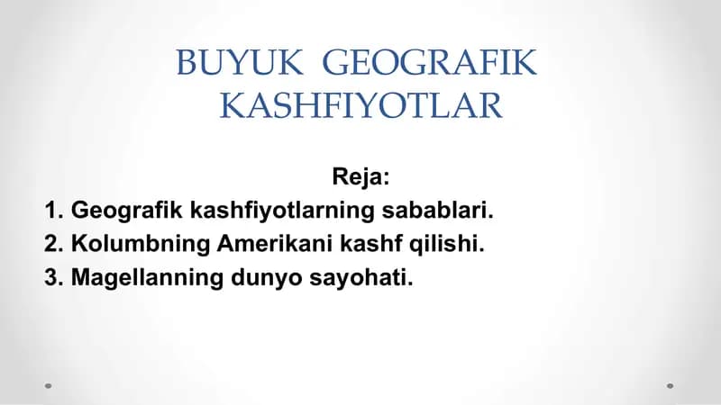 Geografik Kashfiyotlar
