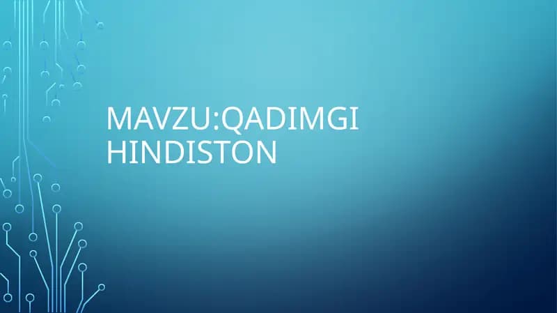 Qadimgi Hindiston