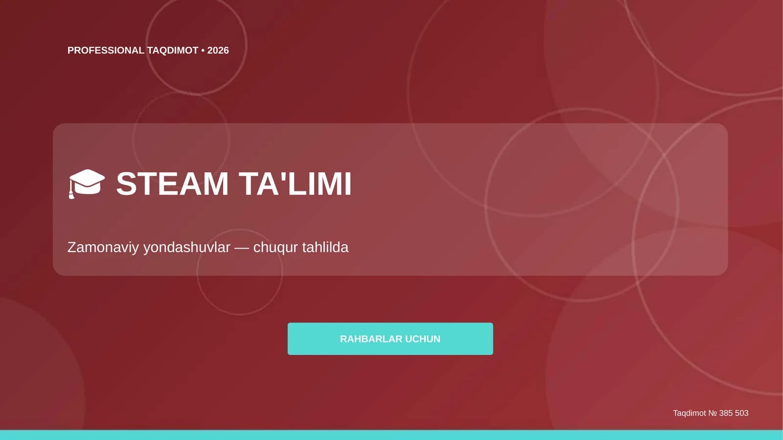 PROFESSIONAL TAQDIMOT • 2026