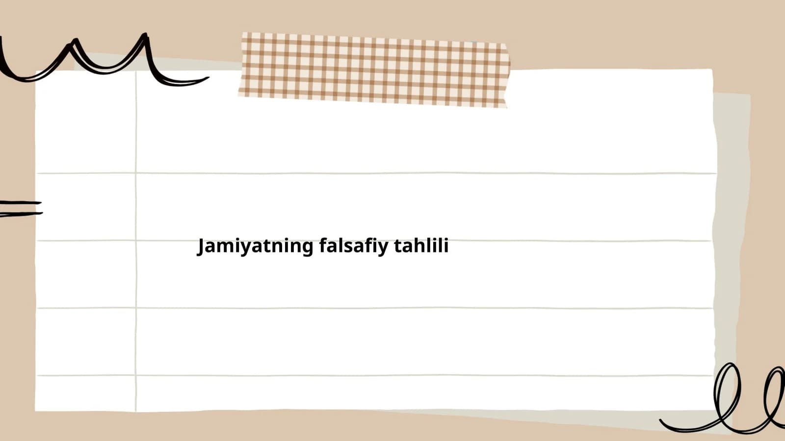 Jamiyatning falsafiy tahlili