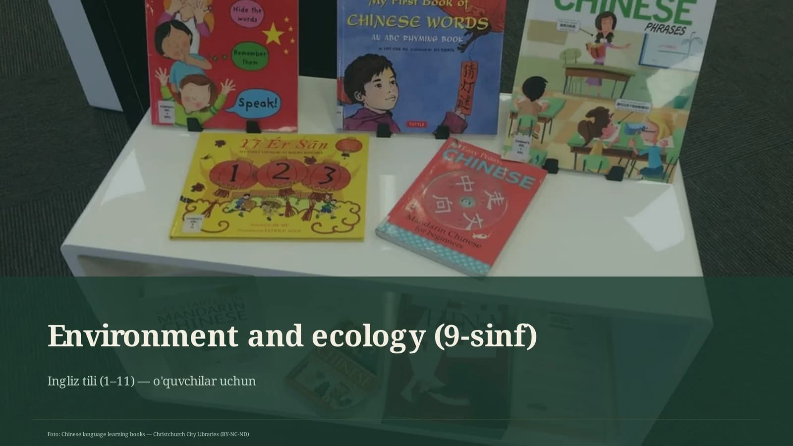 Environment va ekologiya (9-sinf)