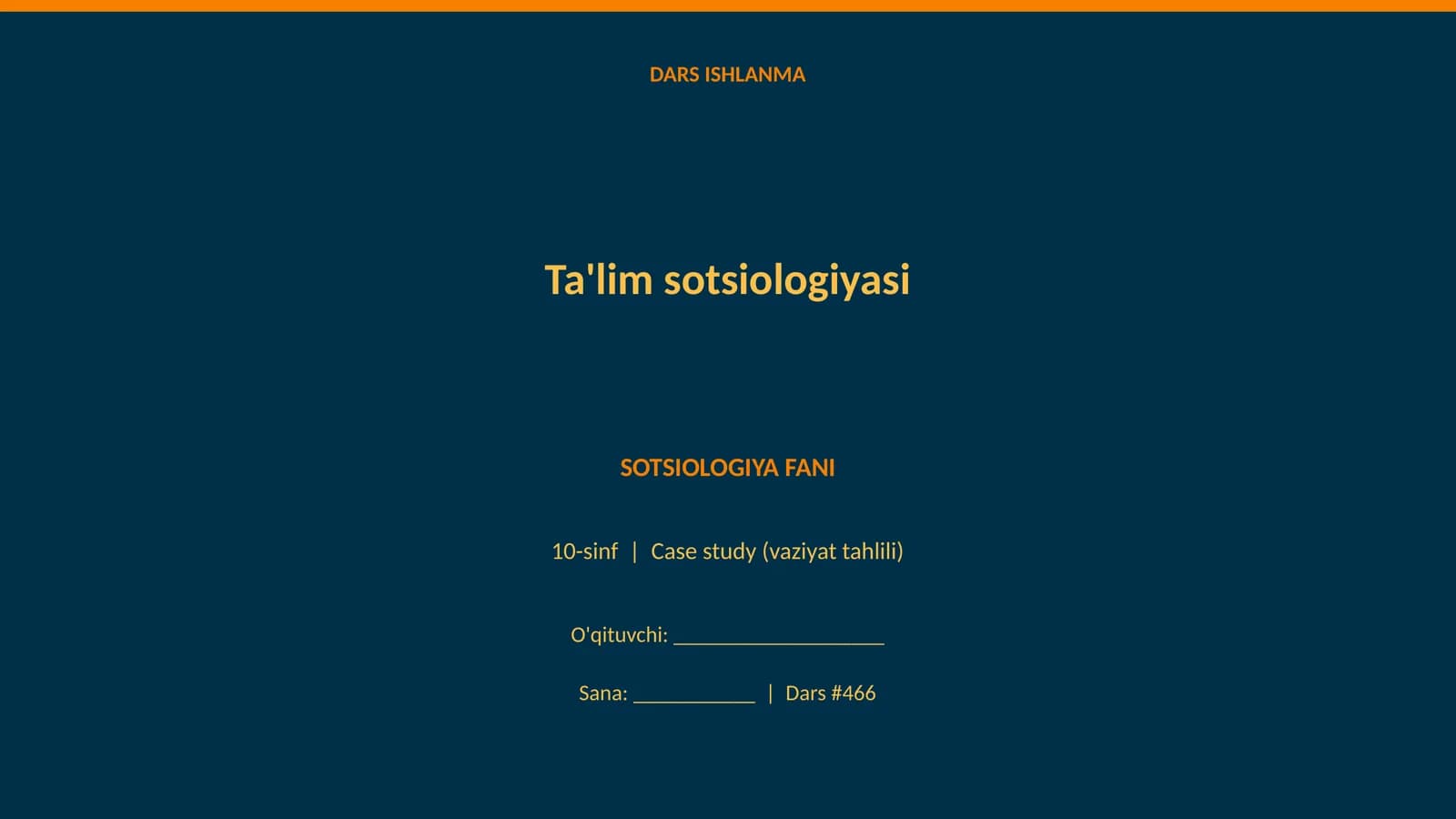 Ta'lim sotsiologiyasi