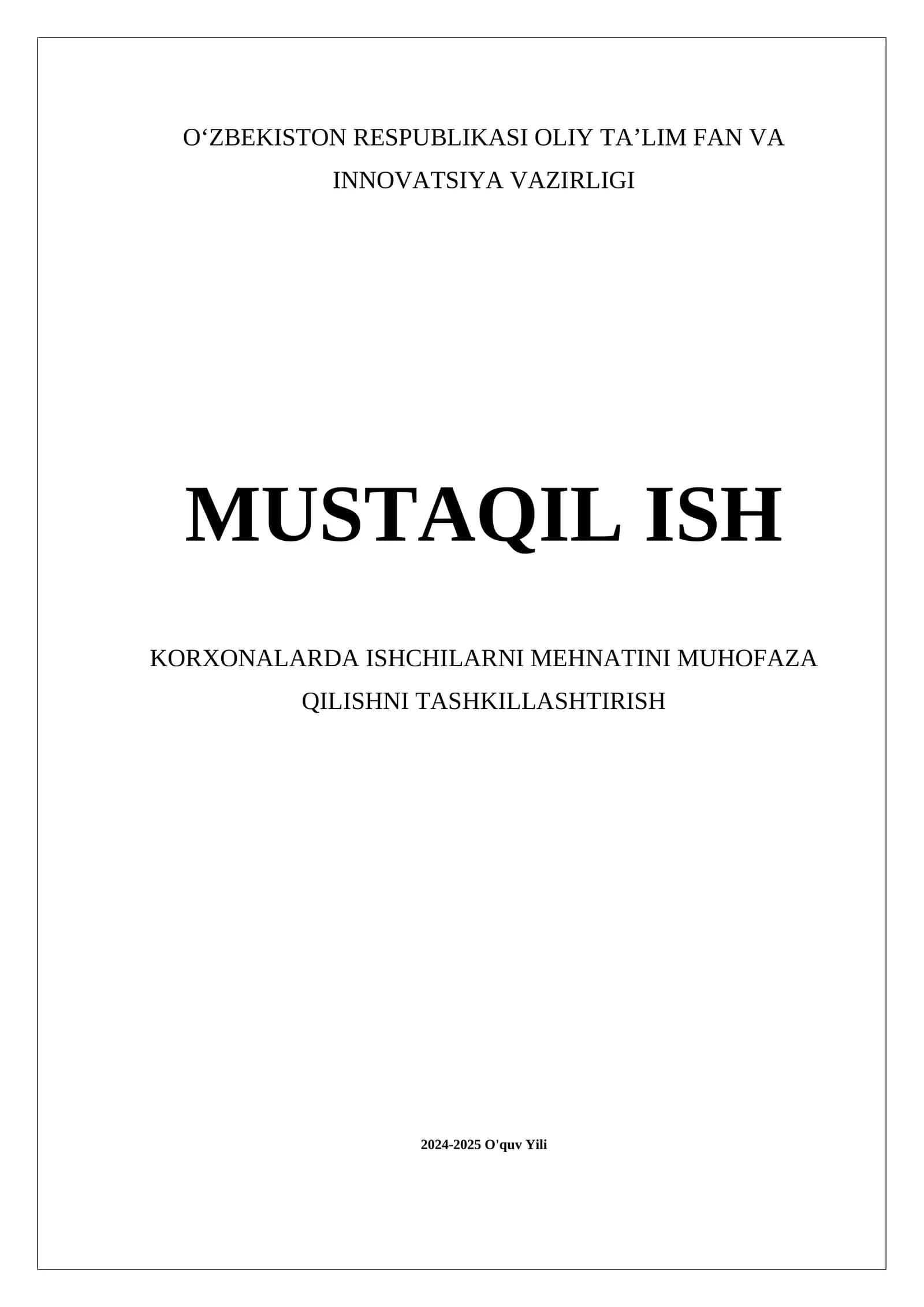 Mehnat muhofazasi