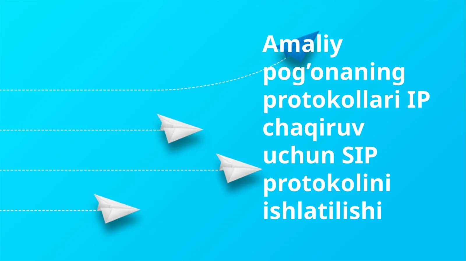 SIP protokolini ishlatilishi