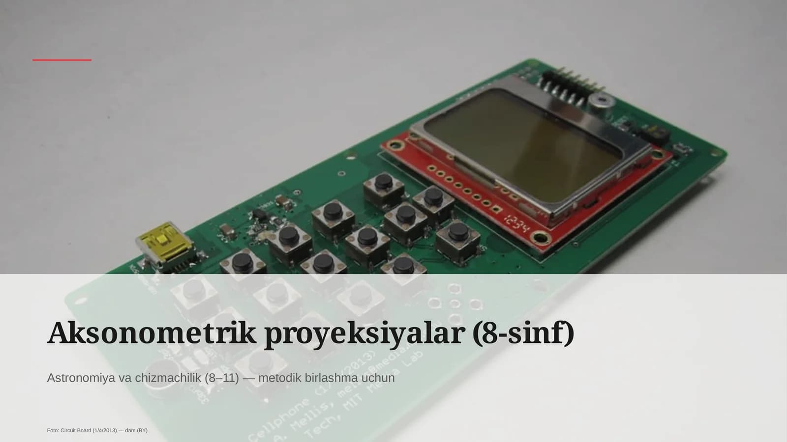 Aksonometrik proyeksiyalar (8-sinf)