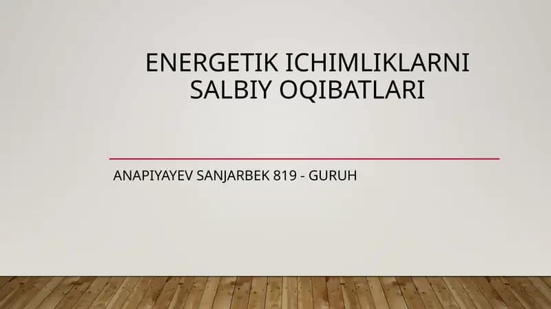 Quvvatli ichimliklar