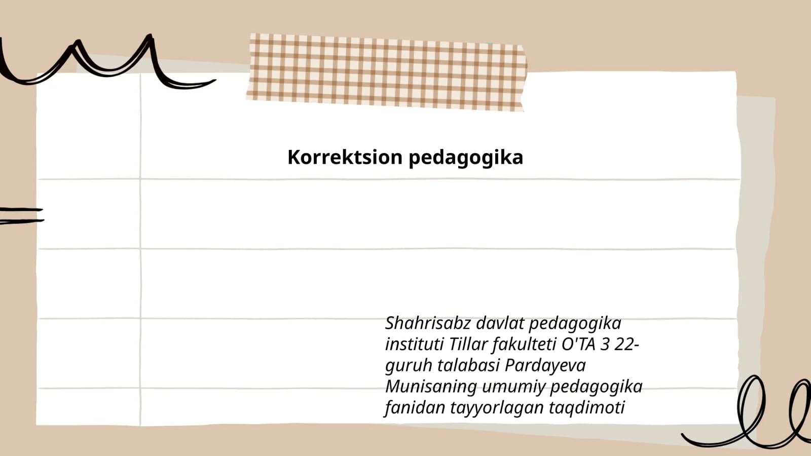Korrektsion pedagogika