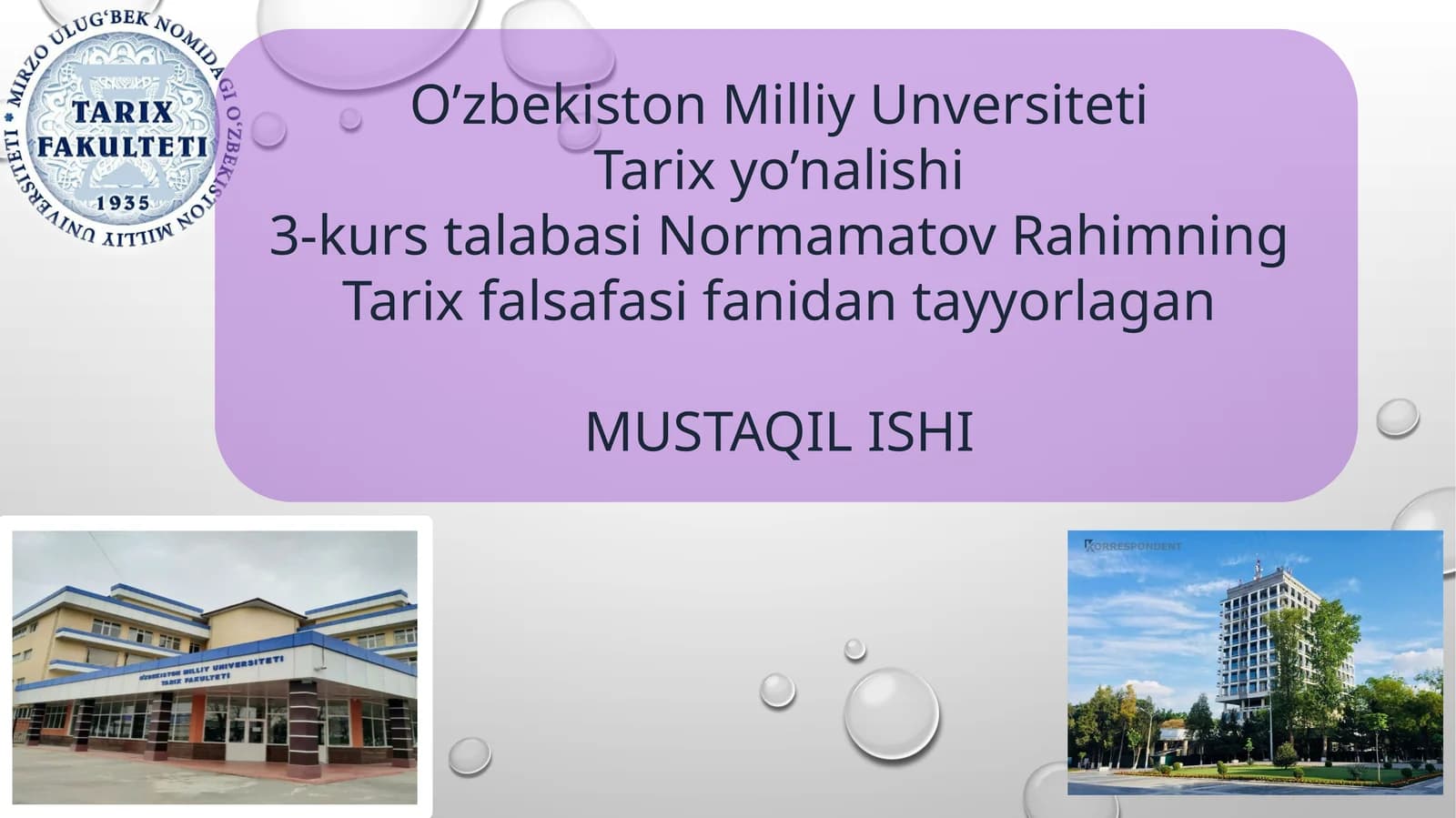 Islom ilohiyoti tarix falsafasi