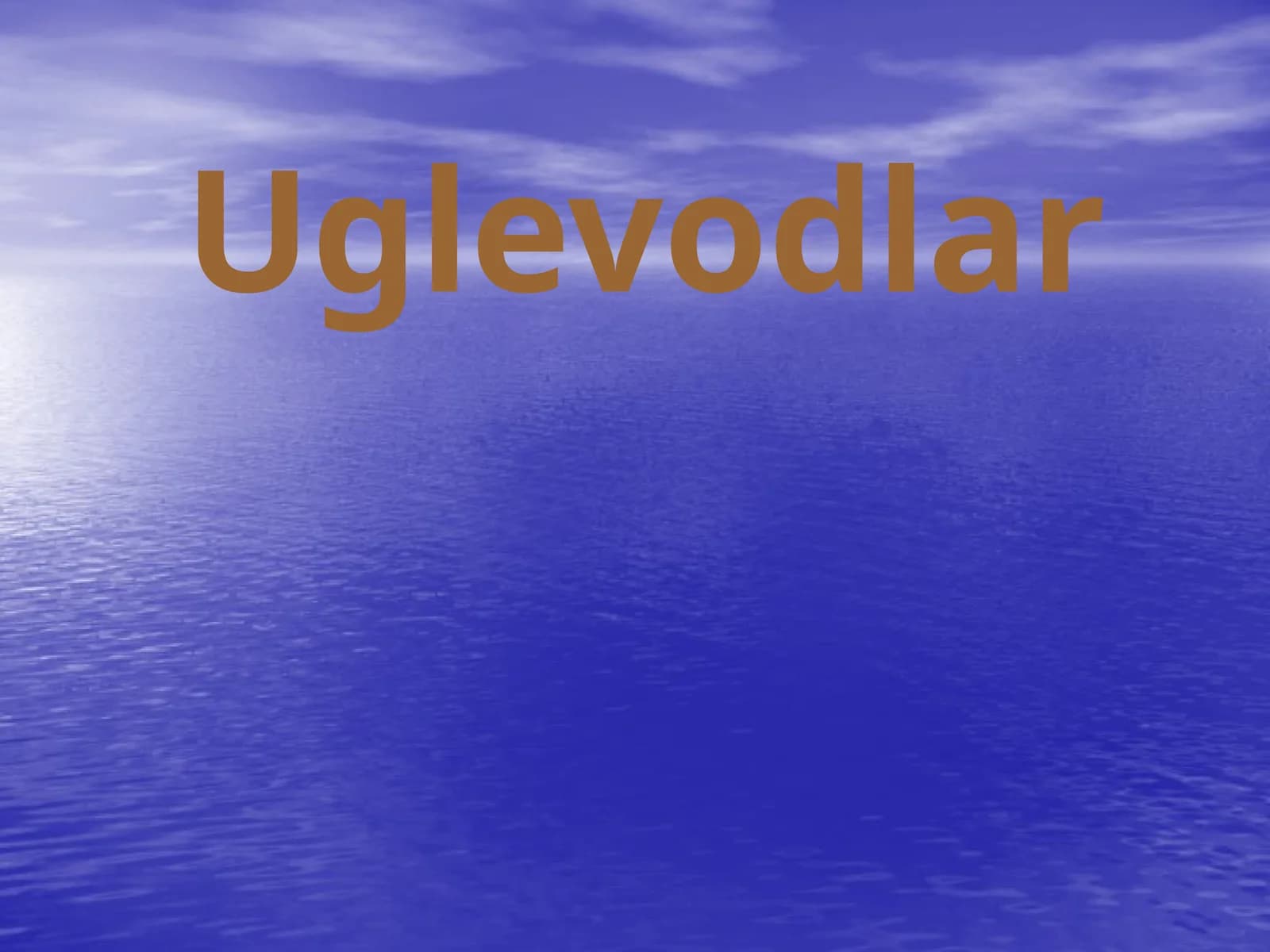 "Uglevodlar" mavzusida 9-sinf biologiya fanidan dars ishlanma.