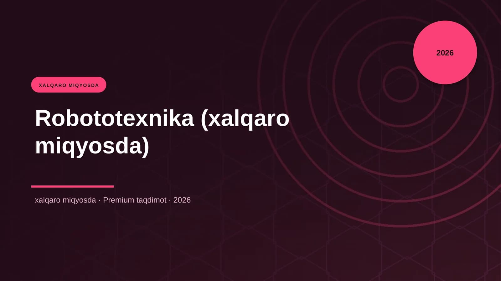 Robototexnika (xalqaro miqyosda)