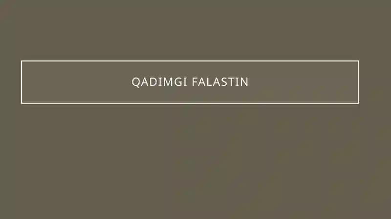 QADIMGI FALASTIN