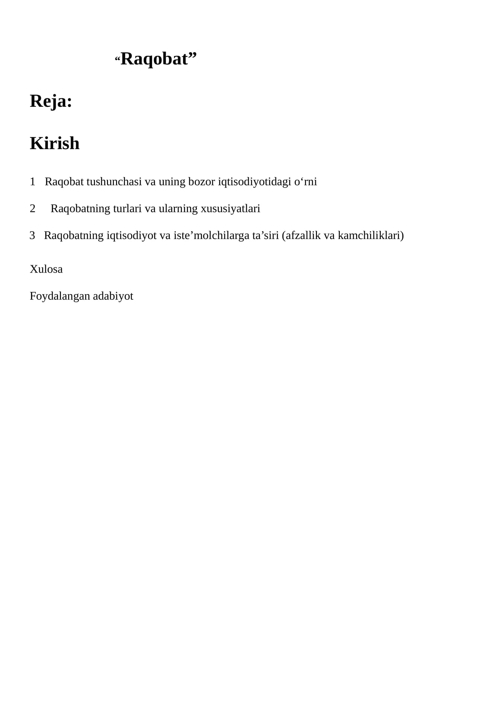 Raqobat