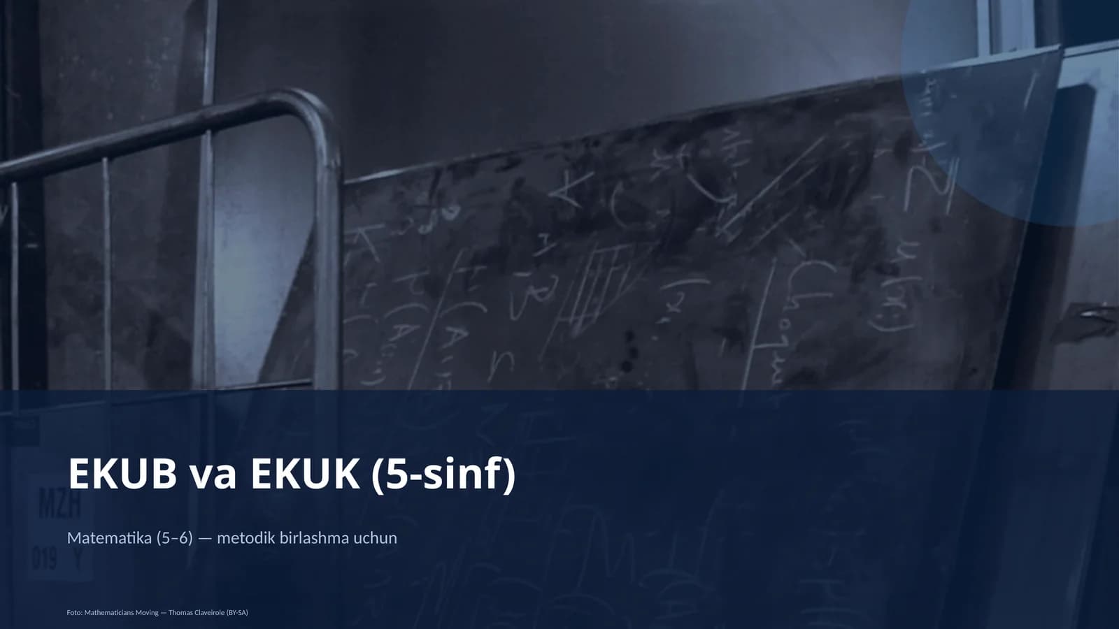 EKUB va EKUK (5-sinf)