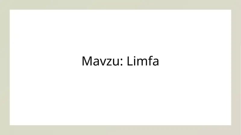Limfa