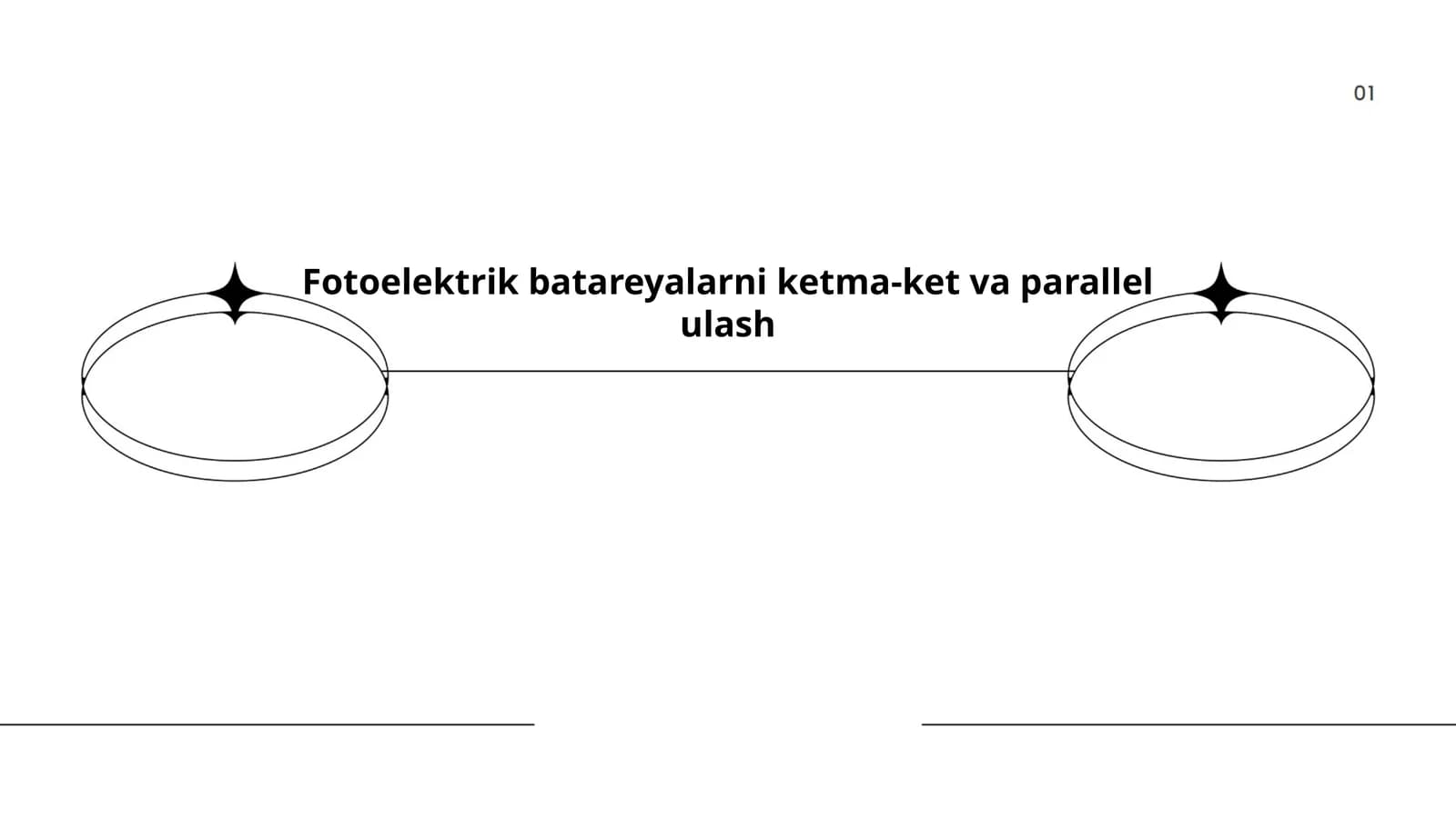Fotoelektrik batareyalarni ketma-ket va parallel ulash
