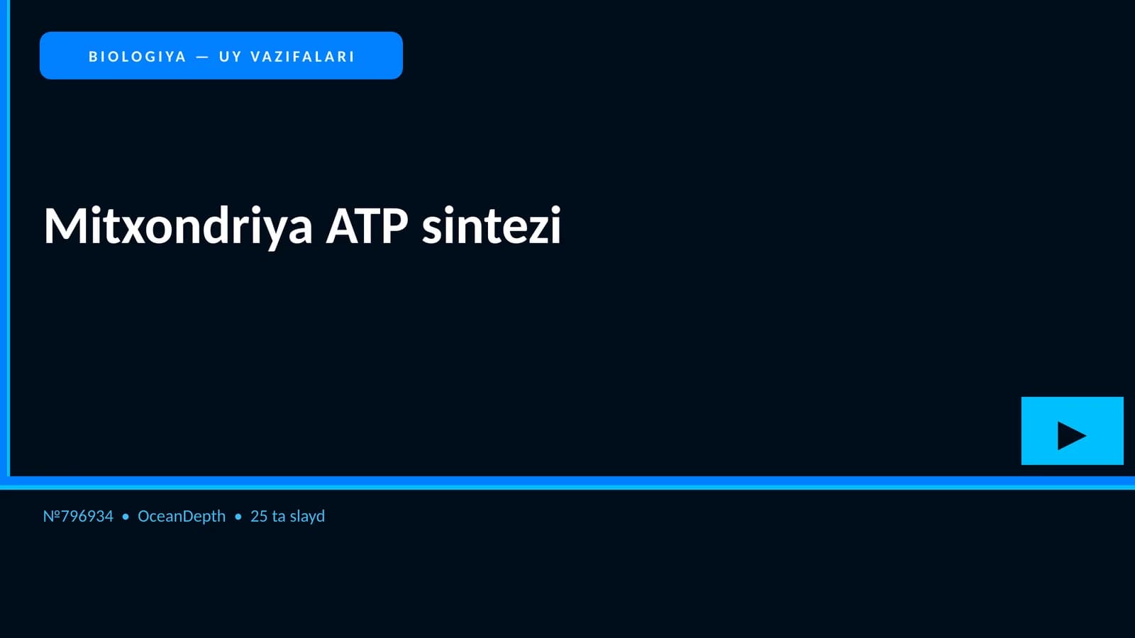 Mitxondriya ATP sintezi