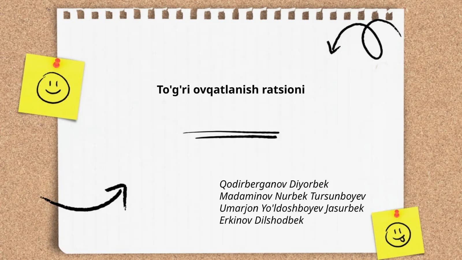 To'g'ri ovqatlanish ratsioni
