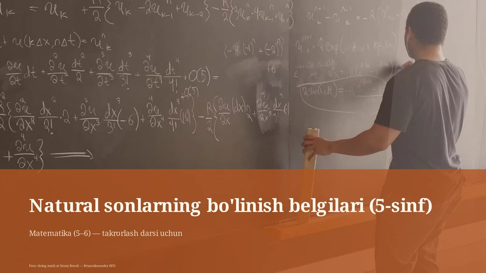 Natural sonlarning bo'linish belgilari (5-sinf)